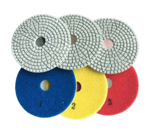 3 Step Wet Diamond Polishing Pads | 4"