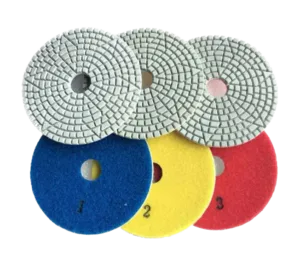 3 Step Wet Diamond Polishing Pads | 4in