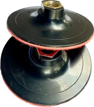 4-inch rigid backup pad for efficient sanding and polishing applications.