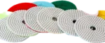 4-inch diamond polishing pads for quartz surfaces and stone restoration.