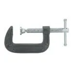 4-inch C-clamp for durable woodworking and metalworking projects.