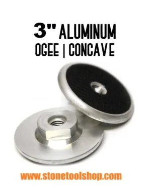 3 inch aluminum back pad for ogee polishing