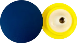 Flexible 5-inch backup pad made of vinyl foam for polishing and grinding applications.