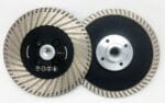 5-inch diamond blade for flush cuts in masonry and tile applications.