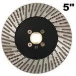 5-inch flush cut diamond blade for precise cutting and smooth finishes.
