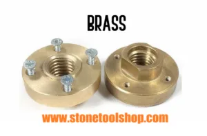 Brass flush mount adapter for secure lighting installation and custom fixtures.