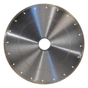 High-performance diamond blade for granite cutting, featuring a blue ripper design.
