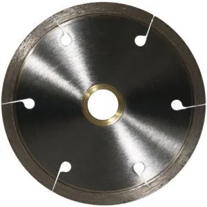 Diamond blade for stone cutting with b-slot design for precision and efficiency.