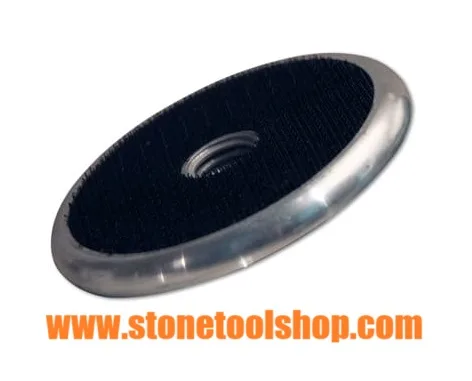 Aluminum back pad in ogee design, 3 inches, perfect for various applications.