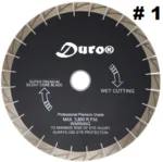 Zenesis bridge saw with patterned diamond blade for precision cutting.