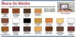 Colorful burn-in sticks arranged artistically for enhancing ambiance and creativity in projects.
