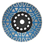Coarse diamond resin cup wheel for pine cone grinding, 4-inch durable tool.