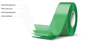 Woven cloth substrate for g-tape, ideal for crafting and industrial applications.