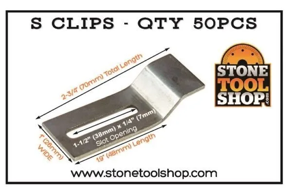 Undermount sink clip bracket for secure installation and support.