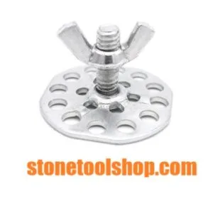 Sink clip, stud, wing nut installation of undermount sink