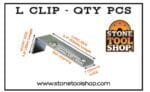 Undermount sink clip bracket for secure installation and support.