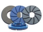 Diamond polish pad for flat surfaces, ideal for achieving a smooth finish.