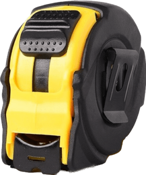 Flexible tape measure for precise measurements in home improvement and construction projects.
