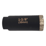 Thin wall diamond core bit designed for drilling granite surfaces efficiently.