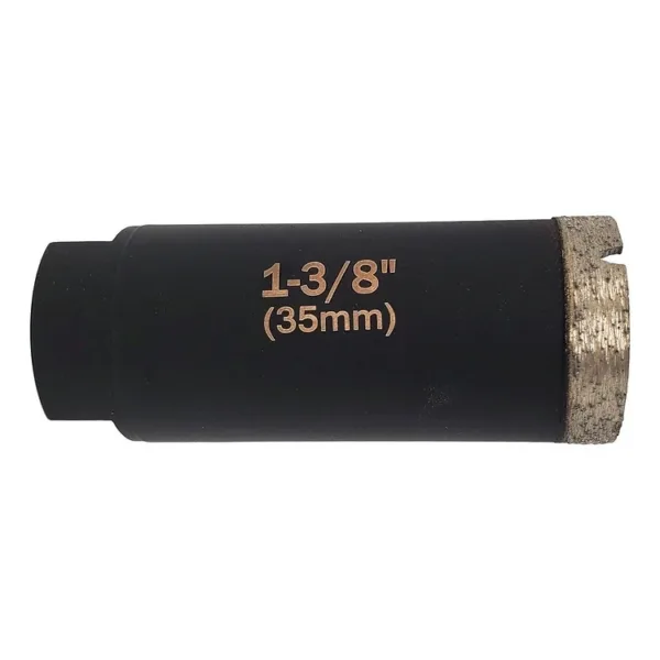 Thin wall diamond core bit designed for drilling granite surfaces efficiently.