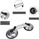 Double vacuum suction cup lifter for granite handling and installation.