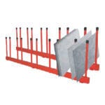 Granite slab rack showcasing Abaco remnants, perfect for RES27 and RES34 projects.