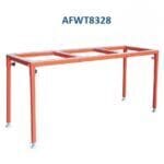 Stylish white rubber Abaco table, perfect for outdoor and indoor settings.