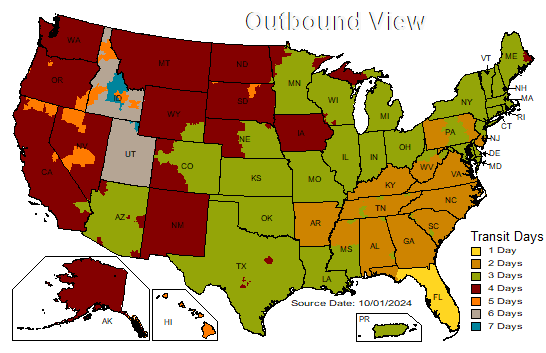Contact Us 5 ups ground service map south florida